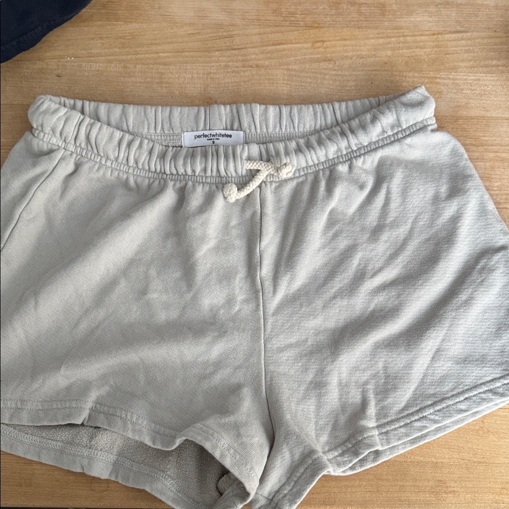 NWOT perfectwhitetee Layla French Terry cotton Shorts - Picture 7 of 10